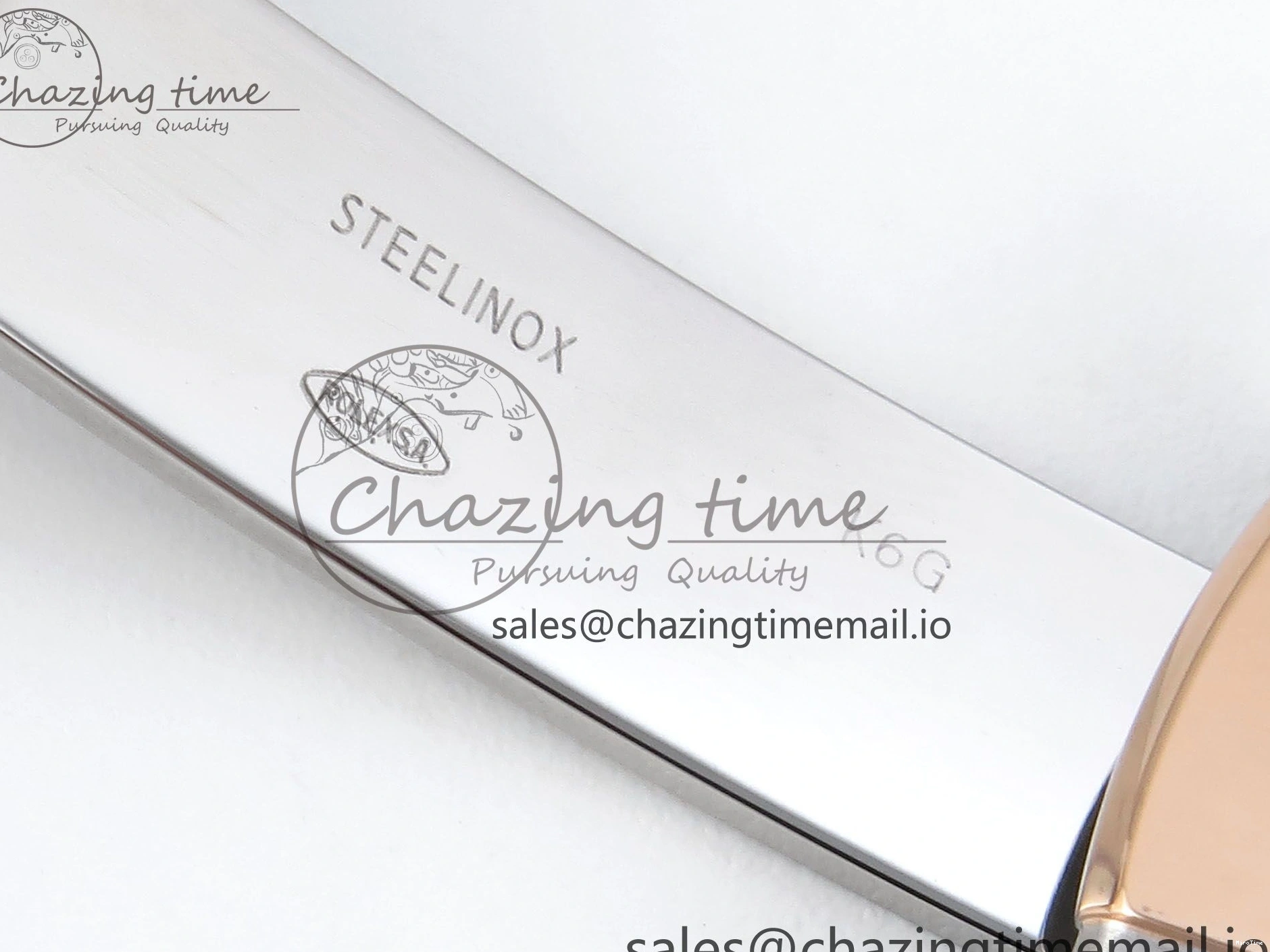 MiroTime 0204 SmoothTexture DateJust 36 126231 EWEF Best Edition Brown Dial Stick Marker on SS RG Jubilee Bracelet A 592